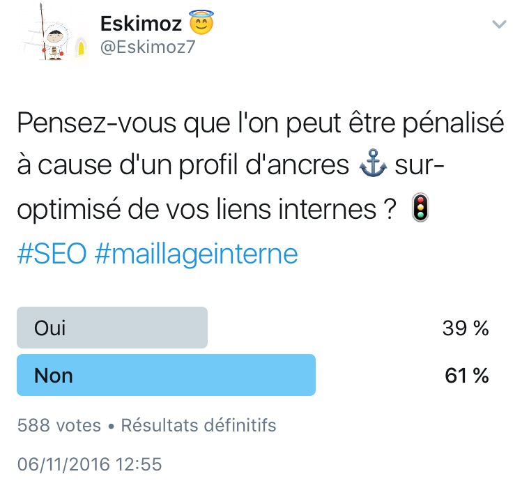 Pensez-vous que l on puisse etre penalise a cause d un profil d ancres interne sur-optimise ?