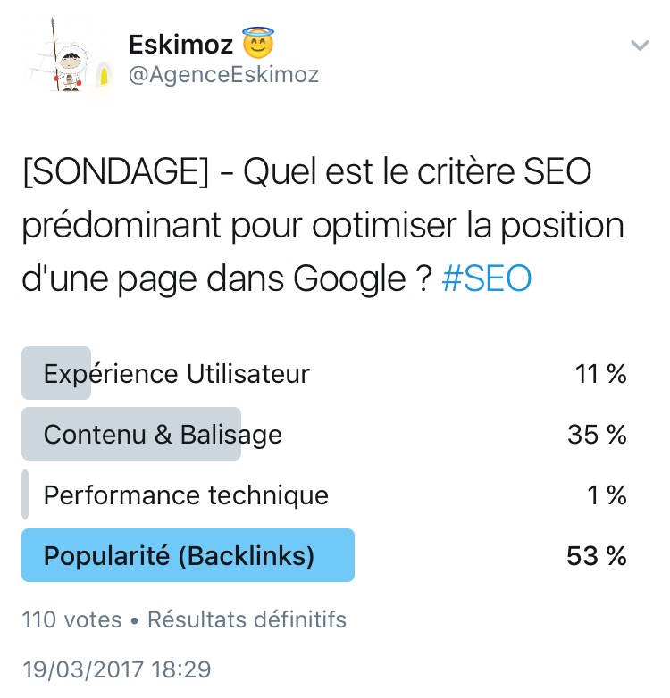 Quel est le critere SEO le plus important pour optimiser la position d une page sur Google ?