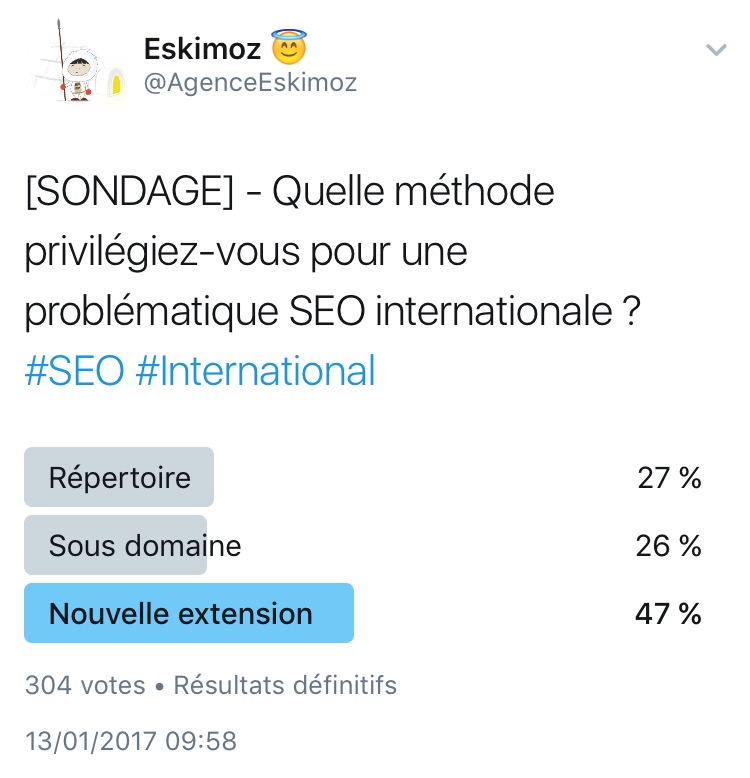 Quelle methode privilgiez-vous pour une problematique SEO internationale ?